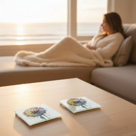 レインボーダンデロン ガラスコースター