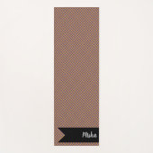 レインボーチェックスコットランドタータンチェック格子柄 ヨガマット (正面)