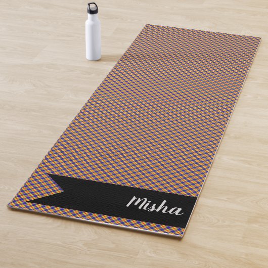 レインボーチェックスコットランドタータンチェック格子柄 ヨガマット (インサイチュ)