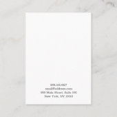 レインボーチューリップフラワージュエリーイヤリングディスプレイ 名刺 (裏面)