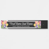 レインボーチューリップフローラオフィスドアシンボルや象徴名プレート サインプレート (正面)