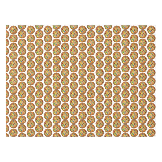 レインボーチョコレートチップクッキーベイクセール食品 テーブルクロス (正面(横))