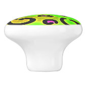 レインボーチータヒョウカラフルプリント セラミックノブ (側面)