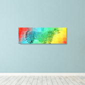 レインボーチーター キャンバスプリント (インサイチュ (ウッドフロア))