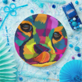 レインボーチーター ペーパープレート (パーティー)