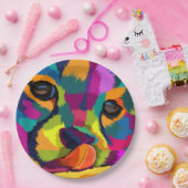 レインボーチーター ペーパープレート (パーティー)