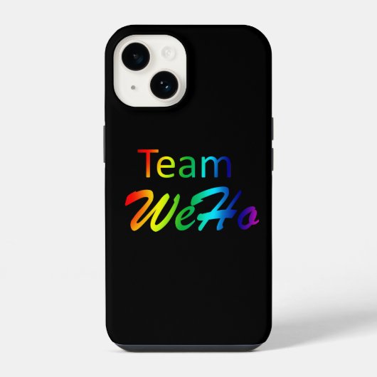 レインボーチームWeHo iPhoneケース (裏面)