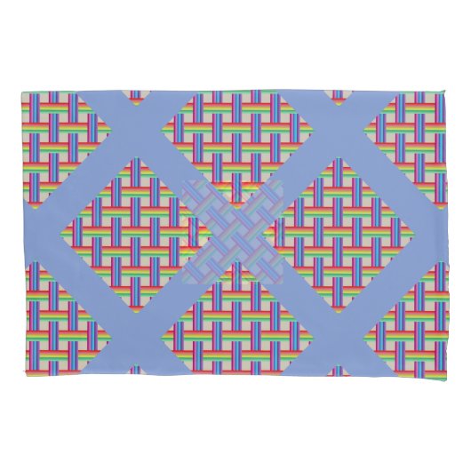 レインボーツイスト 枕カバー (正面)