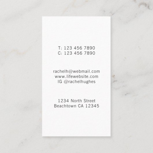 レインボーツリーアートセラピスト名刺 名刺 (裏面)