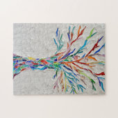 レインボーツリーオブライフモザイク ジグソーパズル (横)