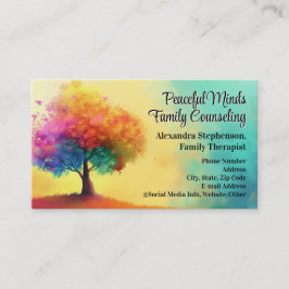 レインボーツリーカウンセリングセラピー心理療法 名刺