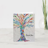 レインボーツリーサンキューカード サンキューカード (正面)