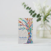 レインボーツリーヨガインストラクター名刺 名刺 (スタンド正面)