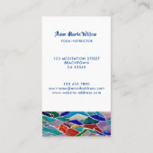 レインボーツリーヨガインストラクター名刺 名刺 (裏面)