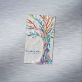 レインボーツリーヨガインストラクター磁石 マグネット名刺 (インサイチュ)