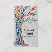 レインボーツリーヨガインストラクター 名刺 (正面)