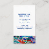 レインボーツリーヨガインストラクター 名刺 (裏面)