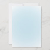 レインボーツーザウルス2ndバースデーブルー恐竜 招待状 (裏面)