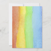 レインボーツーワンファースト誕生日 招待状 (裏面)