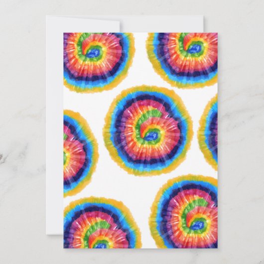 レインボーティエディ誕生日招待状 招待状 (裏面)