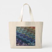 レインボーティーケーキ6日間トートバッグbyベティ・マクニット ラージトートバッグ (裏面)