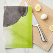 レインボーティーポ芸術品を気取ったット茶パーティー キッチンタオル (四つ折り)