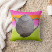 レインボーティーポ芸術品を気取ったット茶パーティー クッション (ブランケット)