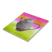 レインボーティーポ芸術品を気取ったット茶パーティー タイル (側面)