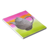 レインボーティーポ芸術品を気取ったット茶パーティー ノートパッド (アングル)