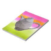 レインボーティーポ芸術品を気取ったット茶パーティー ノートパッド (回転)