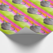 レインボーティーポ芸術品を気取ったット茶パーティー ラッピングペーパー (角)