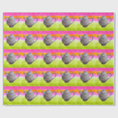 レインボーティーポ芸術品を気取ったット茶パーティー ラッピングペーパー (フラット)