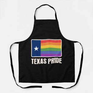 レインボーテキサス州国旗誇りを持ったのデザインLGBT+テキサス エプロン