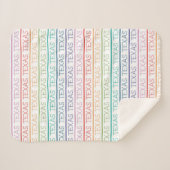 レインボーテキサス州、テキサス州、テキサス州 シェルパブランケット (正面(横))