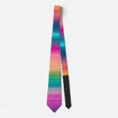 レインボーテクスチャライングラデーションパターン ネクタイ (正面)
