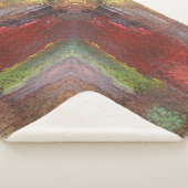 レインボーテクスチャ抽象芸術 シェルパブランケット (3/4)