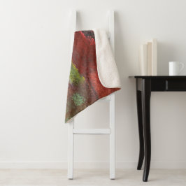 レインボーテクスチャ抽象芸術 シェルパブランケット