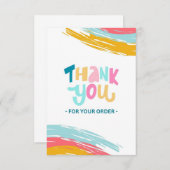 レインボーテーマサンキューカード サンキューカード (正面/裏面)