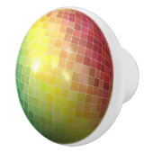 レインボーディスコボールドアノブキャビネットプル セラミックノブ (右)