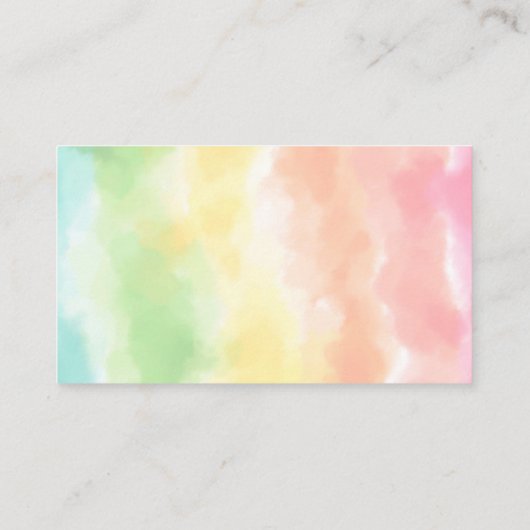 レインボーディスプレイシャワーカード エンクロージャーカード (裏面)