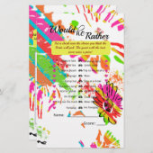 レインボーデイジーストリップデザイン (正面/裏面)