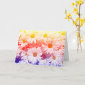 レインボーデイジー カード (黄色い花)