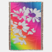 レインボーデイジー スローブランケット (正面縦)