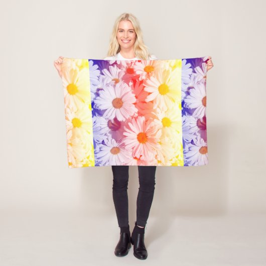 レインボーデイジー フリースブランケット (インサイチュ)