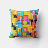 レインボーデコホームリビング抽象芸術 クッション (裏面)