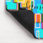 レインボーデコホームリビング抽象芸術 マウスパッド (コーナー)