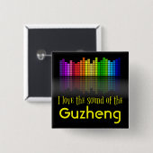 レインボーデジタルサウンドイコライザーGuzheng 缶バッジ (正面&裏面)