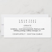 レインボーデルビースカルアルファベット 招待状 (裏面)