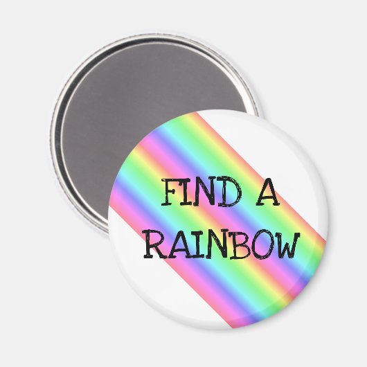 レインボーデー4月3日ホリデーマグネットを見つける マグネット (正面/裏面)