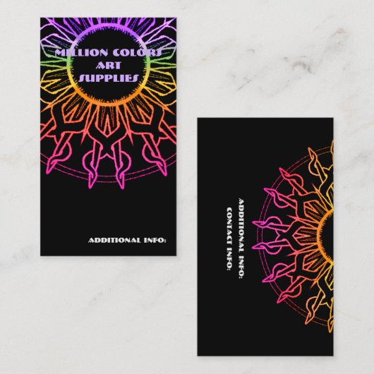 レインボートバルサン名刺2 名刺 (正面/裏面)